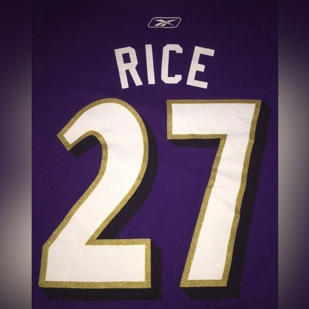 Baltimore Ravens #27 Ray Rice Reebok T-shirt. - Picture 2 of 7